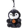 Generisch Pinguino in peluche con cappello da dottore, regalo di laurea 2026, con sciarpa colorata, 16 cm, per Bachelor Master (nero)