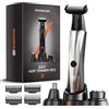MAXGROOM Rasoio Corpo Uomo 3 In 1 Kit, Rasoio per Parti Intime, Corpo, Peli Naso