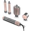 GA.MA Italy Professional, Multistyler UniQ Flow, 4 Accessori, 110.000 rpm | Asciugacapelli, Spazzola Ovale e Arricciacapelli Coanda, 1550 W, Tecnologia Ultra Ion, 4 Temperature e Velocità