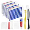 Xuezoioy Kit Spazzolino Da Viaggio Confezione Da 25, Con Pettine | Dotato di dentifricio mini da viaggio da 25g e vanity kit, perfetto per hotel, campeggio e Homeless Care Package Supplie