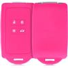 kwmobile Custodia Compatibile con Renault Smart Key 4 Tasti (Keyless Go) - Cover Chiavi Auto Protezione Copri Telecomando - Copri Chiave Copertura fucsia