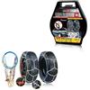 A2ZWORLD Catene Da Neve 175/75R14, 185/70R14,195/65R14,205/55R14,205/60R14,175/70R15,185/60R15,185/65R15,195/55R15,205/50R15