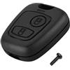 OcioDual Copertura Chiave 2 Bottoni Compatibile con Citroen C1 C2 C3 C5 Xsara Saxo Berlingo Picasso Nero Guscio Telecomando