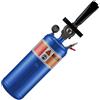 Wiltec Booster gonfiaggio Pneumatici ad Aria compressa, gonfiatore rapido gomme Portatile, 7 l, per Pneumatici da 6-8 Bar, Pompa d'urto, compressore per Auto e Moto