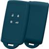 kwmobile Custodia Compatibile con Renault Smart Key 4 Tasti (Keyless Go) - Cover Chiavi Auto Protezione Copri Telecomando - Copri Chiave Copertura petrolio matt