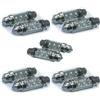 A2ZWORLD 10 Lampade Led T11 C5W Siluro 36mm Con 6 Led F3 Colore Rosso Red 12V 0,2W