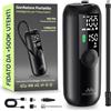 Woowind Compressore Aria Portatile Auto, Moto e Bici, Auto Stop, 10,3 BAR | Pompa Per Bicicletta Elettrica, Gonfiaggio In 1 Minuto, Schermo LCD, Luce LED