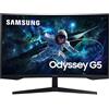 Samsung Monitor Gaming Odyssey G5 (S32CG554), Curvo (1000R), 32", 2560x1440 (WQHD 2K), HDR10, VA, 165 Hz, 1 ms (MPRT), FreeSync, HDMI, Display Port, Ingresso Audio, Flicker Free, Eye Saver Mode