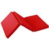 MICAMAMELLAMA Materasso in schiuma 60 x 120 cm | 6 cm | per lettino da viaggio pieghevole in 3 parti | incluso la borsa per il trasporto | certificato Oeko-Tex (rosso)