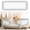 Tubiaz 1x150CM+2x200CM Barriera per letto, Barriera pieghevole per letto con piedini a forma di U, Protezione per letto per bambini per prevenire le cadute, Barriera per bambini piccoli