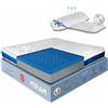vimavì Materasso Singolo Memory BluGel e Waterfoam 80x200 - Sfoderabile - 11 Zone Differenziate - Disp. Medico - H25/26cm - Cuscino Omaggio - Traspirante Anallergico - Made in Italy - MIRAM