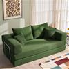 YINIX Divano Letto Pieghevole 200cm Super King, Divano Modulare Futon Boneless, Velluto a Coste con Telaio in Metallo, Materasso da Terra 3 Posti, Base Antiscivolo, Rivestimento Lavabile