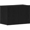 vidaXL Mobile TV Rovere Nero 60x30x41 cm in Legno Massello