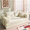 YINIX Divano Letto Pieghevole 200cm Super King, Divano Modulare Futon Boneless, Velluto a Coste con Telaio in Metallo, Materasso da Terra 3 Posti, Base Antiscivolo, Rivestimento Lavabile