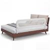 COSTWAY Sponda Letto Anticaduta per Bambini 200 cm, Bianco | Barriera di Sicurezza Pieghevole per Neonati con Altezza 3 Livelli Regolabile, Cinghia Fissaggio Sicuro, Protezione Neonati