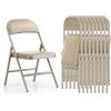 Asdsed Set di 8 Sedie Pieghevoli Imbottite, Portata Fino a 160 kg, Comodo ed Stabili, Risparmia Spazio, per Soggiorno, Giardino, Esterno, Campeggio, Balcone Interni, Ufficio, Feste, Cachi