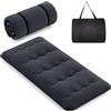 LIFEZEAL Futon Giapponese da Pavimento (nero, 10x90x200 cm)