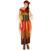 dressforfun Costume da Donna - Fata Dell'Autunno | Abito Lungo | Incl. Coroncina di Fiori (S | No. 301150)