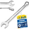 S&R Chiave Combinata Forchetta-Anello 24mm. Chiavi fisse, Chiave inglese. | Chiave Inglese combinata 24mm · Acciaio Cr-V forgiato a caldo · Testa 12 punti · Angolati 15° · Doppia cromatura antiruggine