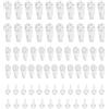Ainiv 70 ganci per foto senza tracce, ganci da parete, per appendere immagini, orologi, poster a specchio, bianco (3 tipi)