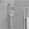 Ulytid Colonna Asta Doccia Cromo 70cm con Doccetta, 3 Modalità di Getto | Set doccia senza miscelatore, tubo flessibile e supporto regolabile per bagno
