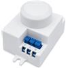 A2ZWORLD Sensore di Movimento a Microonde 360° da Superficie, Rilevatore Presenza per Luci 220V, Distanza Regolabile 1-8m, Timer 8 sec-12 min, Sensore Crepuscolare 2-2000 Lux, IP20, 55x41x40mm