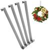 com-four® 4x ganci per porta in acciaio inox, ganci da 26 cm per ghirlande | appendini per porte - per esterni - ganci per cappotti da appendere