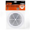 A2ZWORLD Griglia di Ventilazione con Zanzariera, Griglia Aerazione In Plastica, Griglia di Espulsione dell'aria, Colore Bianco, Made In Italy (Ø145mm Foro 110mm, Rotondo)