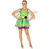 dressforfun Costume da Donna - Fata dei Fiori | Seducente Abito | Incl. Magnifica Cintura da Allacciare in Vita con Decorazione Floreale (L | No. 301142)