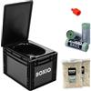 BOXIO Toilet Plus | WC Portatile con Separazione a Secco | Toilette da Campeggio | Bagno Ecologico Compatto | Ideale per Viaggi, Escursioni e Gite in Auto, Furgone, Camper e Barca | 40x30x28cm | Nero