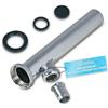 DL-pro Tubo di scarico regolabile da 1 1/4 pollici x 200 mm x 32 mm di diametro con attacco apparecchio Tubo a immersione per lavabo Sifone per lavatrice e lavastoviglie