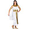 dressforfun Costume da donna - Regina del Nilo Cairo | Meraviglioso abito lungo con mantellina applicata | Bracciali dorati con bordure in stile broccato (S | no. 300322)
