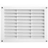 A2ZWORLD Griglia di Ventilazione con Zanzariera, Griglia Aerazione In Plastica, Griglia di Espulsione dell'aria, Colore Bianco, Made In Italy (Rettangolare L200mm H150mm)