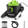 WORKPRO Aspiracenere 700W 10L 16kPa Serbatoio Metallo Filtro F9 Soffiante | Funzione 2-In-1 Aspirazione E Soffiante, Tubo Metallico Resistente Al Calore, Per Camino Grill Forno Pulizia