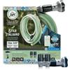Idroeasy, Tubo Acqua Giardino 15 Metri Superleggero 5/8", Made in Italy | Canna Acqua Flessibile Anti-Nodo con Doccetta Multifunzione e 2 Raccordi, Tubo Irrigazione Atossico Verde Menta