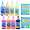 Dreamon Aqua Gelz Set Ricarica per Bambini - Compatibile con Magic Gel Toy Set - 8 Colori Water Gel e 2 Bustine di Cloruro di Calcio