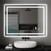 Dripex Specchio Bagno LED 60x80 cm, Specchio da Trucco con Luce Anti-Nebbia 3 Temperature Colore e Dimmerabile Specchio da Parete Moderno con Smart Touch IP44 Risparmio Energetico