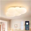 YUEEU Plafoniera Cameretta Bambini 40CM Dimmerabile Nuvola 32W 3000-6000K | Lampadario Camera da letto Lampade Led Soffitto Luce con Telecomando Bambina Bambino Schlafzimmer Luce Ragazza Nuvole