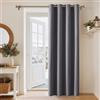 PONY DANCE Tenda Oscurante Termica Isolante Freddo e Caldo L 132 x A 210 CM | 1 Pezzo, per Camera da Letto, Porta, Soggiorno, Antifreddo, con Anelli, Privacy, Anti-UV, Blackout, Finestre, Moderne, Grigio