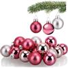 COM-FOUR® 20x palline per albero di Natale in vetro mini | palline di Natale per decorazioni natalizie - decorazioni per l'albero di Natale - Ø 3 cm