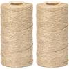 G2PLUS 200m Naturale Iuta Spago,1.5mm Cordino di Iuta,Corda di Iuta | Spago da Giardinaggio per Bomboniere Corda di Iuta per Giardinaggio,Confezioni Regalo,Piante