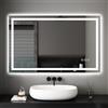 Dripex Specchio Bagno LED 60x100 cm, Specchio da Trucco con Luce Anti-Nebbia 3 Temperature Colore e Dimmerabile Specchio da Parete Moderno con Smart Touch IP44 Risparmio Energetico