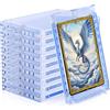 Wigearss 10 Pezzi 130PT Carte Cornici Acriliche Magnetiche Trasparente Protezione UV e Blu Ray Custodie per Carte Magic, MTG, Sport, Baseball
