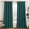 PONY DANCE Tende Oscuranti con Anelli per Salotto 2 Pezzi L140 x A240 cm | Verde Scuro, Termiche Isolanti Caldo e Freddo, per Camera da Letto, OEKO-TEX, Anti-UV, Blackout, Privacy, Decorazione