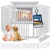 KESSER® Cancelletto di protezione per camino con porta in metallo, per sicurezza per bambini,