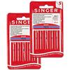 Singer Kit di 2 confezioni di aghi 806R 2020 100/16 tessuti di cotone per macchine da cucire 130/705 H (Set 10 unità)