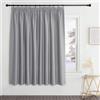PONY DANCE Tenda Oscurante Termica Isolante Freddo e Caldo da Interno | per Camera da Letto, Salotto Moderne, con Fettuccia, Blackout, OEKO-TEX, 1 Pezzo L 280 x A 175 CM, Grigio Chiaro