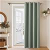 PONY DANCE Tenda Oscurante Termica Isolante Freddo e Caldo da Interno | per Camera da Letto, Soggiorno, con Anelli, Facile Lavaggio, Moderne, Blackout, 1 Pezzo L 140 x A 220 CM, Verde Salvia