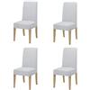 Il Gruppone Passione Casa Coppia di coprisedia con Schienale in Tessuto Elasticizzato antimacchia in 10 Colori Vestisedia - Bianco - 4 Pezzi