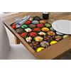 Il Gruppone Passione Casa Tovagliette Americane in PVC Set di 2/4/6/8 pz da Tavola Antiscivolo in Vinile Anche per Hotels, Bar e Ristoranti - Vaso di spezie - 2 Pezzi
